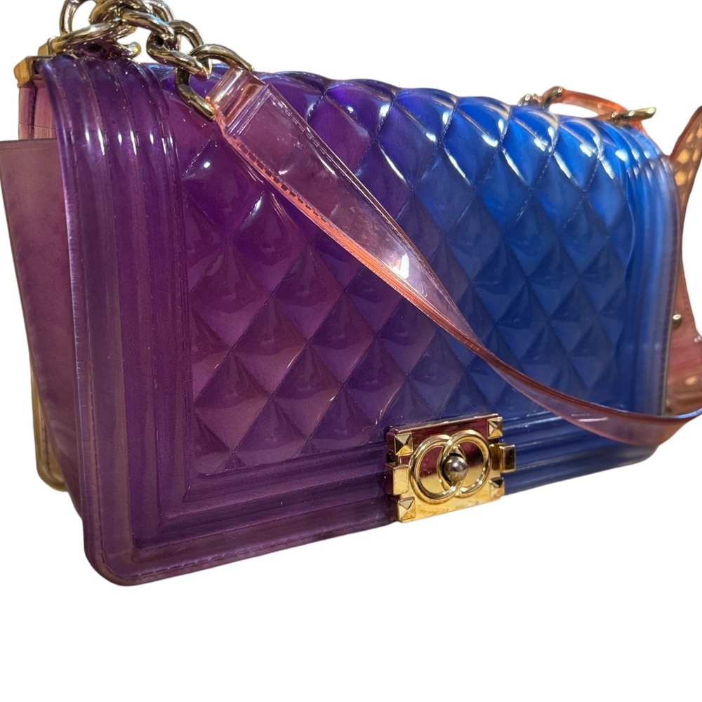 Ombre Jelly Purse Medium Quilted Shoulder Bag